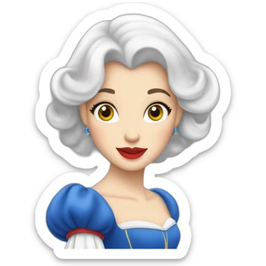 blanche neige sticker