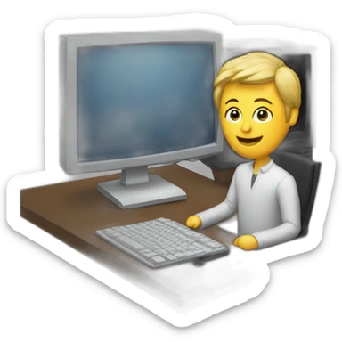 a fischer on a computer sticker