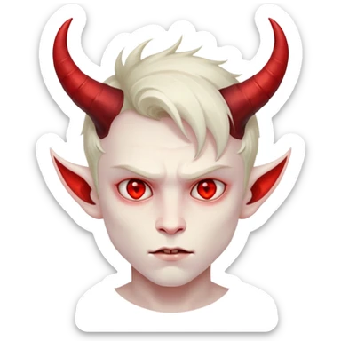 Kleiner Junge Demon sticker