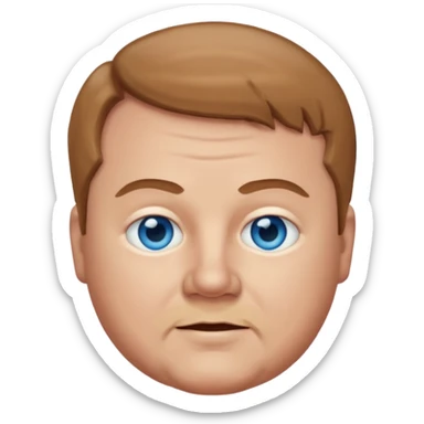 Kyle Gass with blue eyes, light brown hair sticker