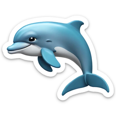 Dolphin in jeresy sticker