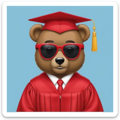 kanye west graduation bear sticker