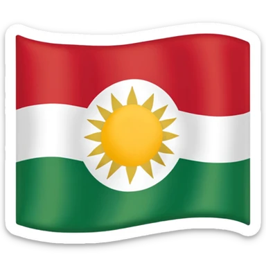 Kurdistan flag sticker
