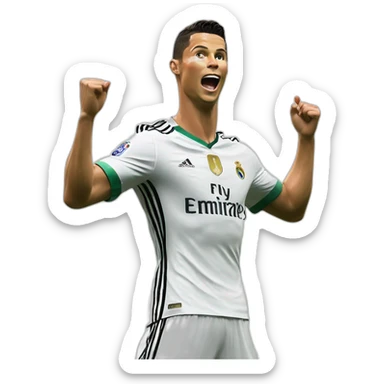 cristiano ronaldo goal celebration sticker