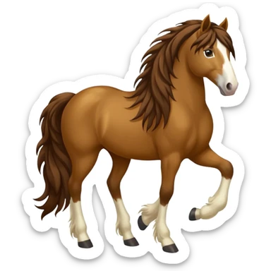 Bay gypsy cob sticker