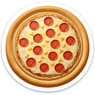 circle pizza sticker