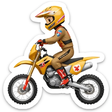 Roulig moto cross sticker