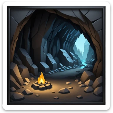 The structure population control unit lives in the caves black caves sticker