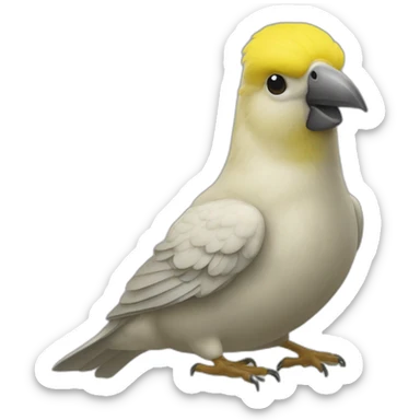 Canari-sur-sa-perche sticker