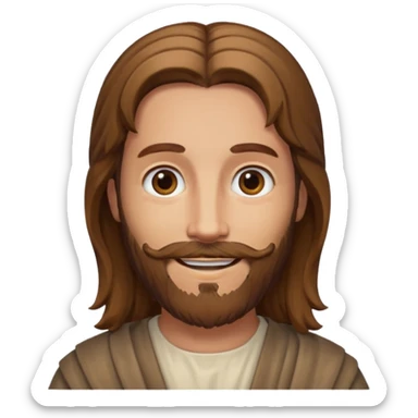 make a picture of Jesus smile sticker
