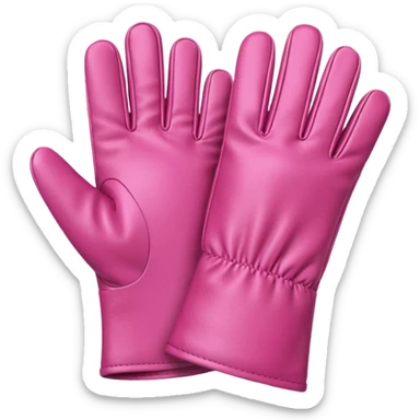 Gloves – pink sticker