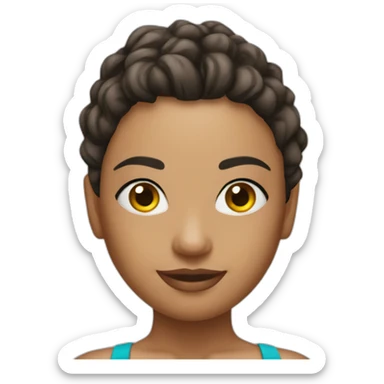 sexy gal in swimsuit sticker