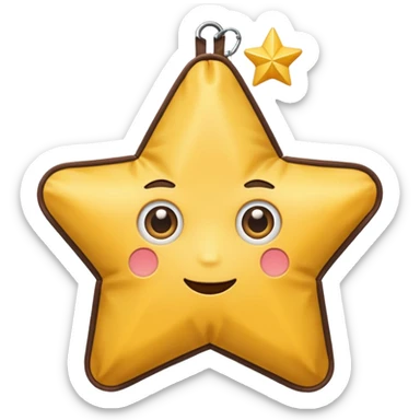 star shaped bag sticker