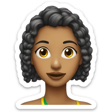 Performer woman brazilian sticker