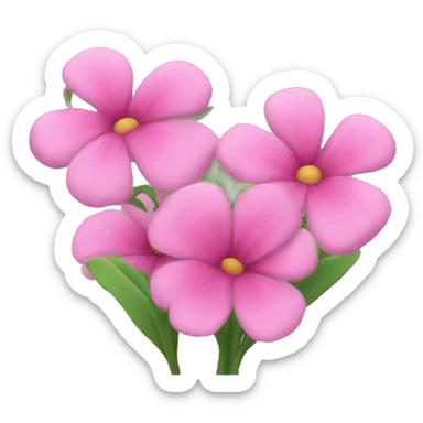 pink flowers sticker