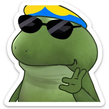 Bombastic side eye sticker