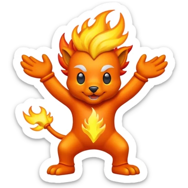 liberty university sparky flames sticker