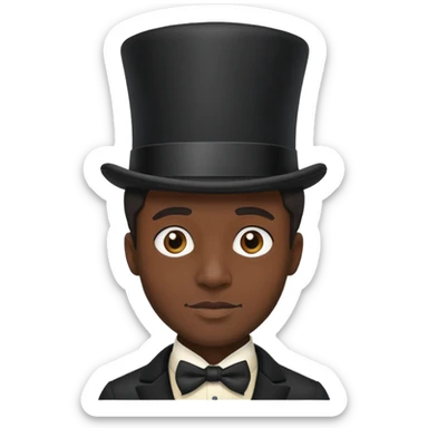 slave with a tophat sticker
