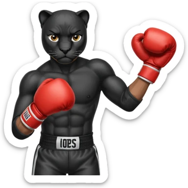 Panther boxer  sticker