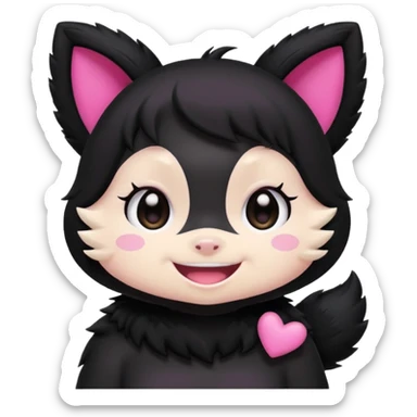 Kuromi animado  sticker