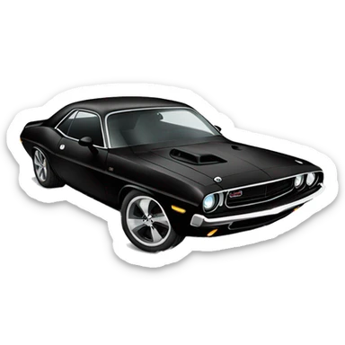 dominic toretto's black dodge challenger 1969 sticker