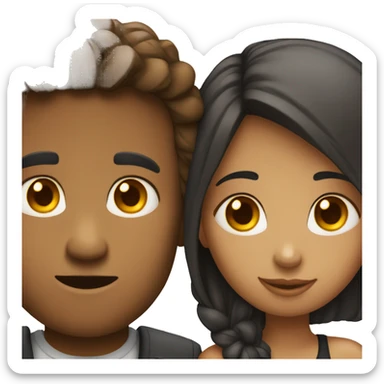 girl with boyfriend  sticker