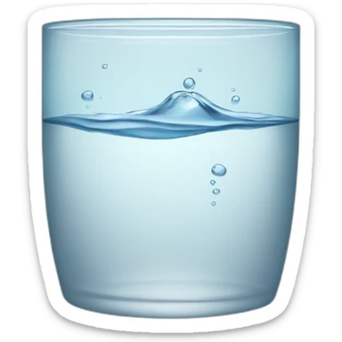 glass water sticker