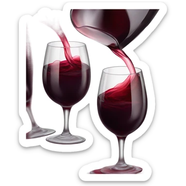 Red wine  sticker