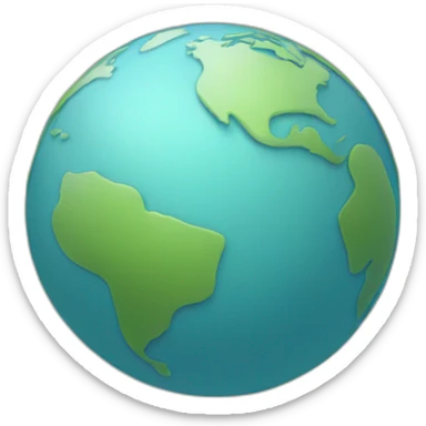 globe with a line between 2 cities sticker