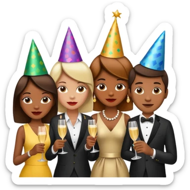 Two Mexicans partying sticker