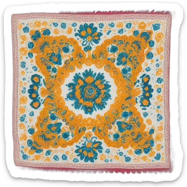 Pavlovo Posad shawl sticker
