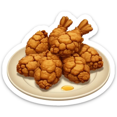 Japanese fried chicken karaage sticker