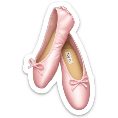 Ballet shoe sticker