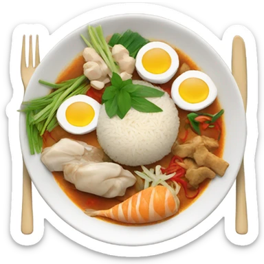 thai food dinner sticker