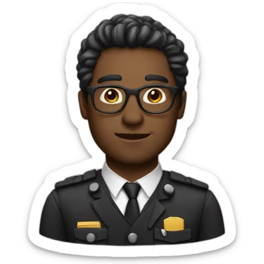 man white skin director on work sticker