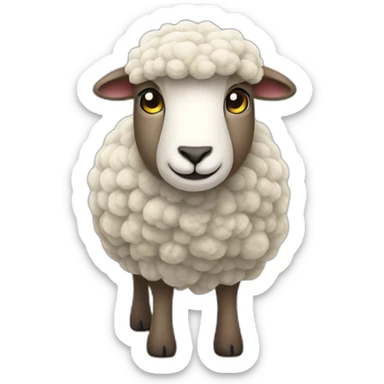 Wool- Merino sheep sticker