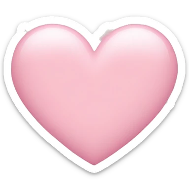 baby pink heart sticker