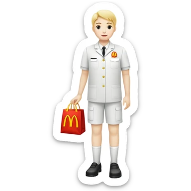 The more McDonald’s you eat the less visible your feet ￼ sticker