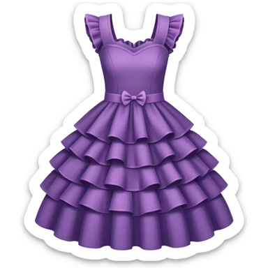 dress with ruffles sticker