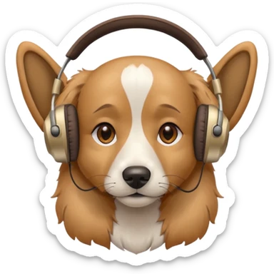 Dog streamer sticker