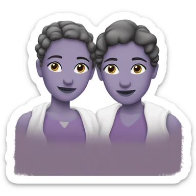 A lesbian couple in love sticker