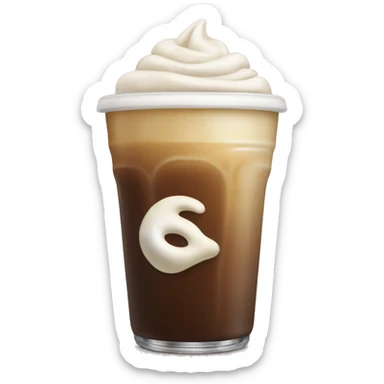Vanilla iced coffe sticker