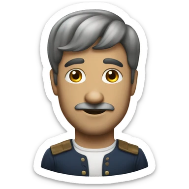 stereotypical french man sticker