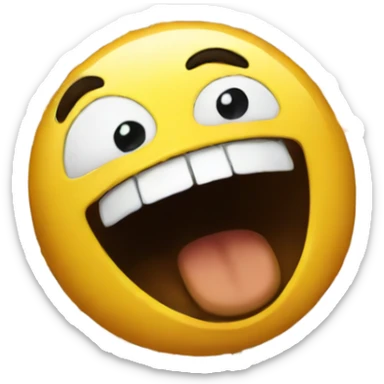 emoji going crazy  sticker