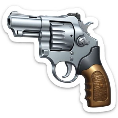 Make a gun revolver emoji sticker