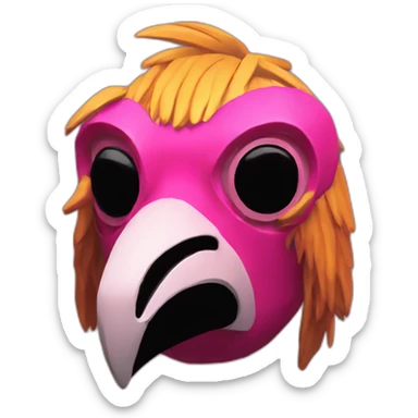 hotline Miami cock mask sticker