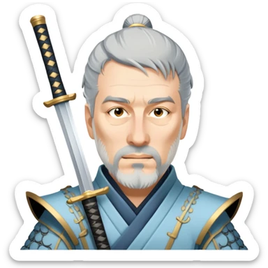 Elegant Samurai sticker