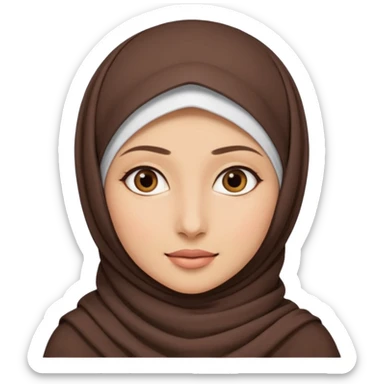 Kadın kapalı  sticker