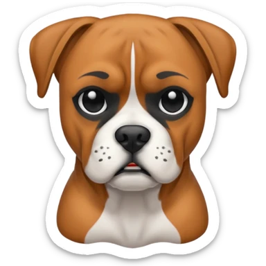 Boxer dog sticker