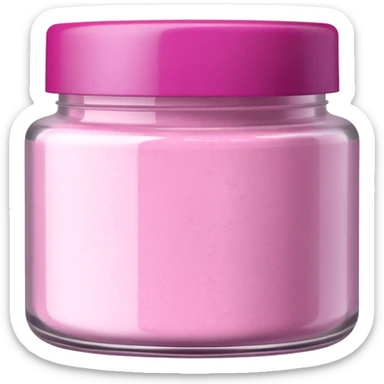 Dip powder jar for manicure sticker
